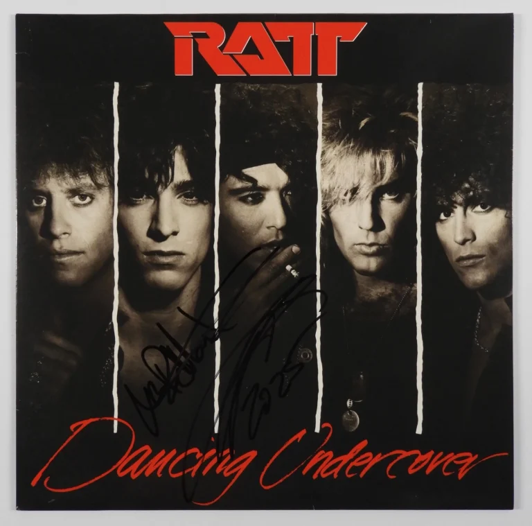 Stephen Pearcy Ratt JSA Signed Autograph Album Record Vinyl Warren DeMartini