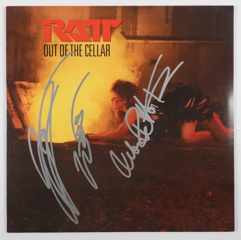 Stephen Pearcy Ratt JSA Signed Autograph Album Record Vinyl Warren DeMartini