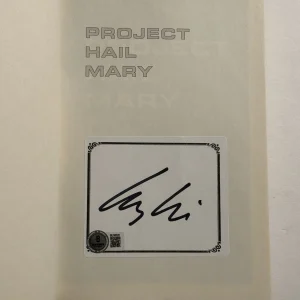 ANDY WEIR SIGNED PROJECT HAIL MARY BOOK 1st Edition AUTOGRAPHED RARE BAS COA