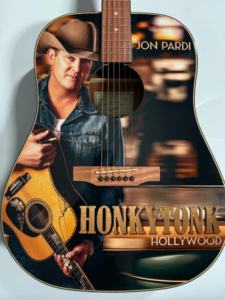Jon Pardi ACOA Guitar Autograph Signed Acoustic Guitar