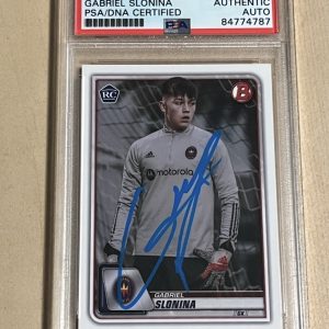 2020 Bowman MLS Gabriel Slonina SIGNED AUTO #70 Rookie RC USMNT PSA