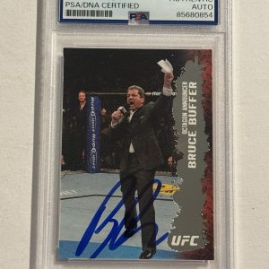 2009 Topps UFC Round 2 Bruce Buffer SIGNED AUTO MMA Card Announcer #146 PSA