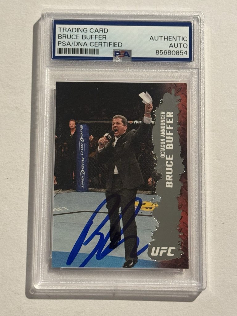 2009 Topps UFC Round 2 Bruce Buffer SIGNED AUTO MMA Card Announcer #146 PSA