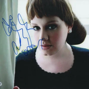 ADELE ADKINS SIGNED AUTOGRAPH 8x10 PHOTO - RARE FULL SIGNATURE! 19 21 25 30 BAS