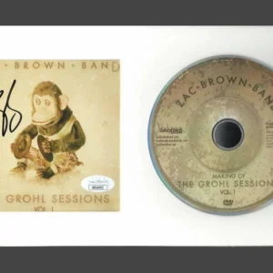 ZAC BROWN SIGNED AUTOGRAPH GROHL SESSIONS FRAMED CD DISPLAY - READY TO HANG! JSA