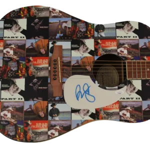 BRAD PAISLEY SIGNED AUTOGRAPH CUSTOM GIBSON EPIPHONE ACOUSTIC GUITAR - JSA COA