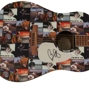 BRAD PAISLEY SIGNED AUTOGRAPH CUSTOM GIBSON ACOUSTIC GUITAR MUD ON TIRES JSA COA