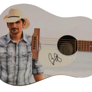 BRAD PAISLEY SIGNED AUTOGRAPH CUSTOM GIBSON EPIPHONE GUITAR - RARE! 1/1 JSA COA