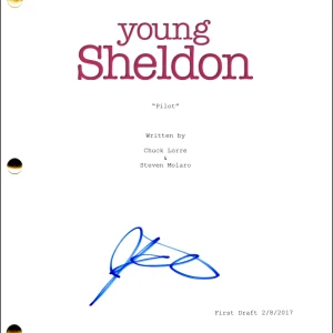 Iain Armitage Signed Autograph Young Sheldon Cooper Full Pilot Script Screenplay