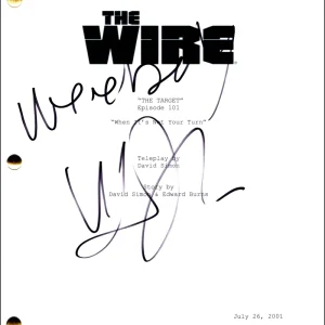 Hassan Johnson Signed Autograph The Wire Full Pilot Script Screenplay - Wee Bay