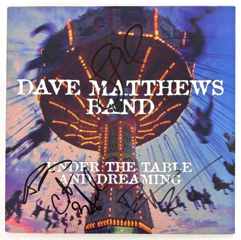 Dave Matthews Band Signed Autograph Album Record - Under the Table Dreaming BAS
