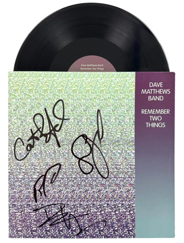 Dave Matthews Band Signed Autograph Remember Two Things Album Vinyl Record COA
