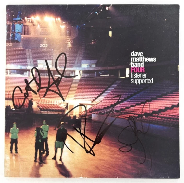 Dave Matthews Carter & Stefan Signed Autograph DMB Band Album Record Beckett COA