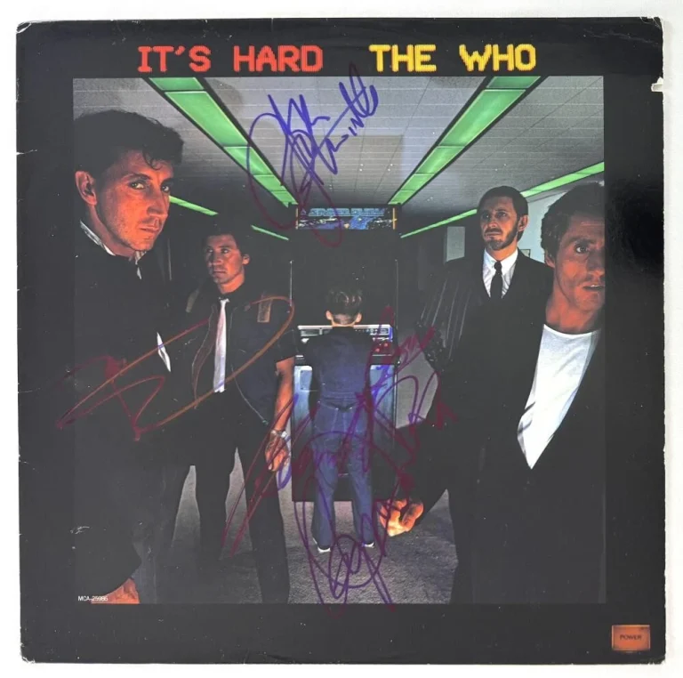 The Who Full Band x4 Signed Autograph Album - Pete Roger John Kenney Beckett COA