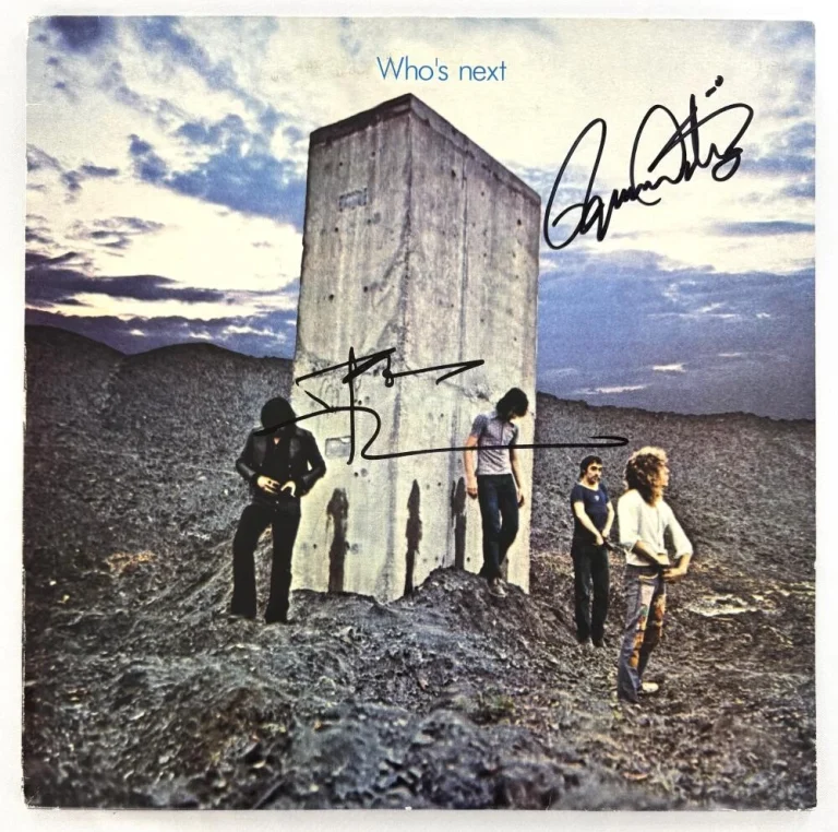 Roger Daltrey Pete Townshend Signed Autograph Who's Next Album Record w/ Beckett