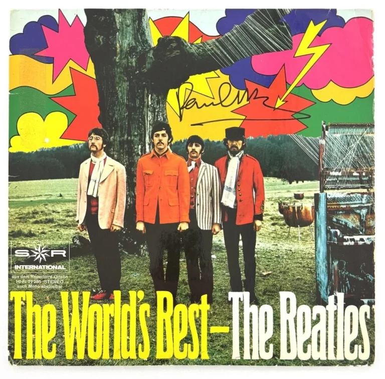 Paul McCartney The Beatles Signed Autograph Album Vinyl Record w/ LP Beckett COA