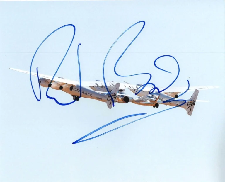 RICHARD BRANSON SIGNED AUTOGRAPH 8x10 PHOTO - VIRGIN GALACTIC 'S VSS UNITY RARE!