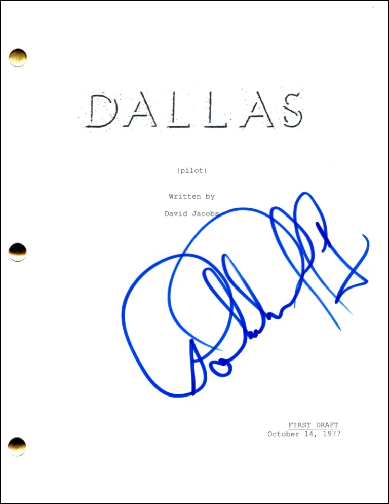 Patrick Duffy Signed Autograph Dallas Full Pilot Script Screenplay - Bobby Ewing