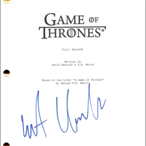 Kit Harrington Signed Autograph Game of Thrones Pilot Script - Jon Snow JSA COA