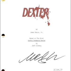 Michael C Hall Signed Autograph Dexter Full Pilot Script Screenplay Beckett COA