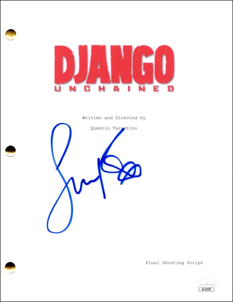 Jamie Foxx Signed Autograph Django Unchained Movie Script Screenplay w/ JSA COA