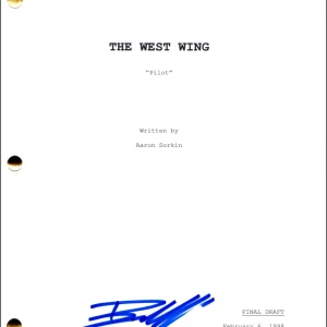 Bradley Whitford Signed Autograph The West Wing Full Pilot Script - Josh Lyman