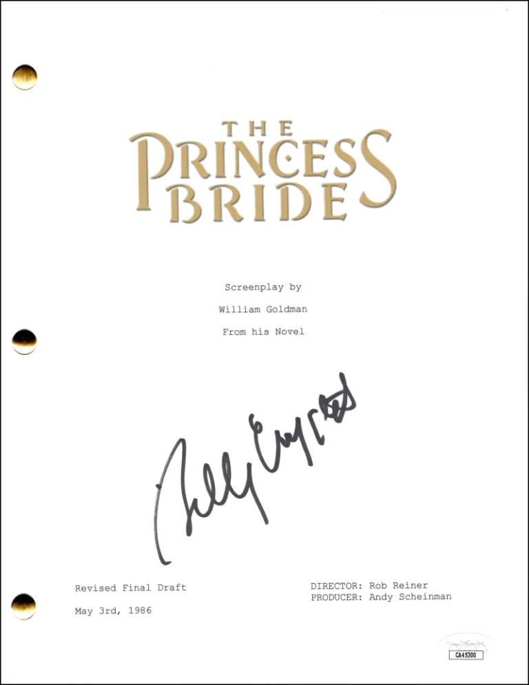 Billy Crystal Signed Autograph The Princess Bride Movie Script Screenplay JSA