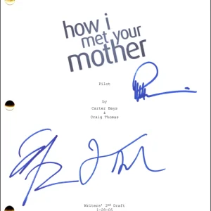 Neil Patrick Harris Radnor Segel Signed Autograph How I Met Your Mother Script