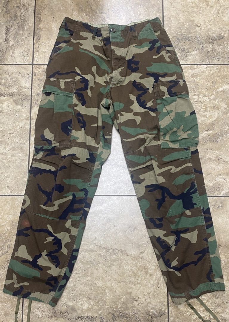 US Military Army Woodland Camo Hot Weather Trousers Pants Med. 8415-01-184-1351