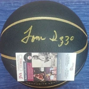 Tom Izzo Signed NCAA Basketball w/ JSA COA #UU39041 Michigan State MSU