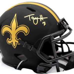 Taysom Hill New Orleans Saints Signed Mini Football Helmet w/Beckett BAS WL70719
