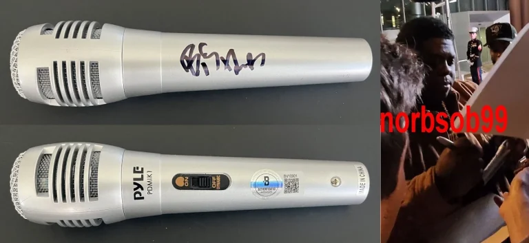 BIGXTHAPLUG RAPPER SIGNED AUTOGRAPH MICROPHONE w/EXACT PROOF & BECKETT BAS COA