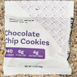 Nutrisystem Chocolate Chip Cookies Snack Lot Of 30 Bags New In Bag NIB 9/2/26
