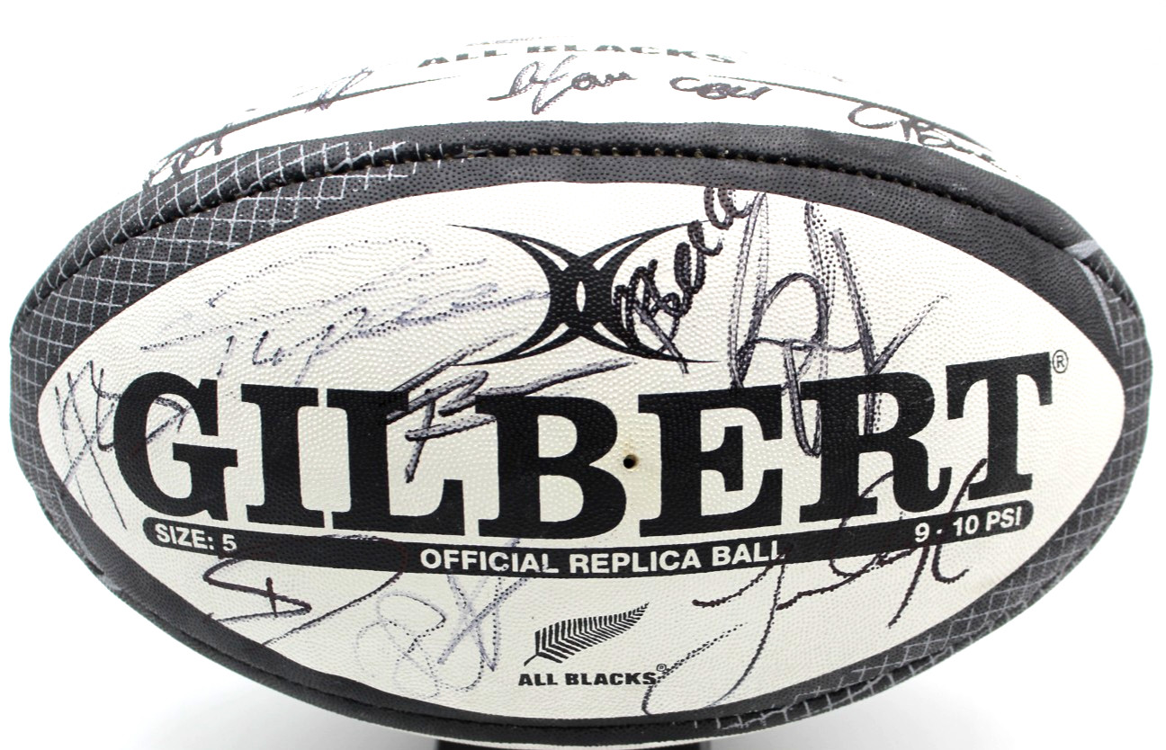 2025-26 New Zealand All Blacks Signed Gilbert Match Rugby Full Size ...