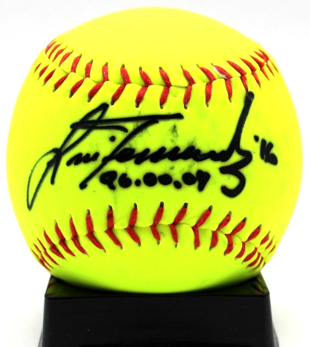 Lisa Fernandez Signed UCLA USA Gold Medal Softball w/Beckett BAS COA BV13371