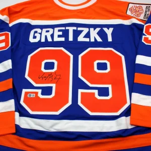 Wayne Gretzky Signed Edmonton Oilers XL Hockey Jersey w/Beckett LOA AE38962
