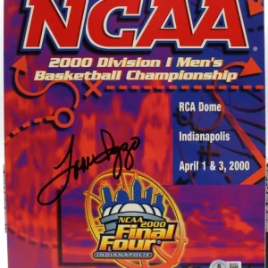 Tom Izzo Signed 2000 NCAA Final Four Program Michigan State w/Beckett BV13379