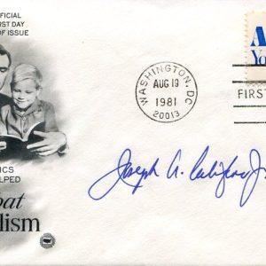 Joseph Califano US Secretary of Health General Counsel Army Signed Autograph FDC