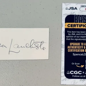 Elsa Lanchester Signed Autographed 2x4 Card JSA Cert Bride Of Frankenstein