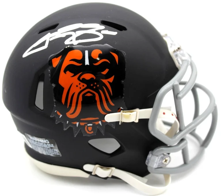 Johnny Manziel Signed Custom Cleveland Browns Mini Helmet w/Beckett COA BT56179