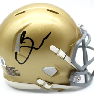 Brady Quinn Signed Custom Notre Dame Mini Helmet w/Beckett COA BV41409