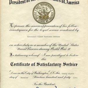 James Forrestal Secretary of Defense Navy Signed Autograph Discharge Document