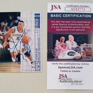 Jason Kidd Signed Autographed 1994-95 Upper Deck Collector’s Choice Card 377 JSA