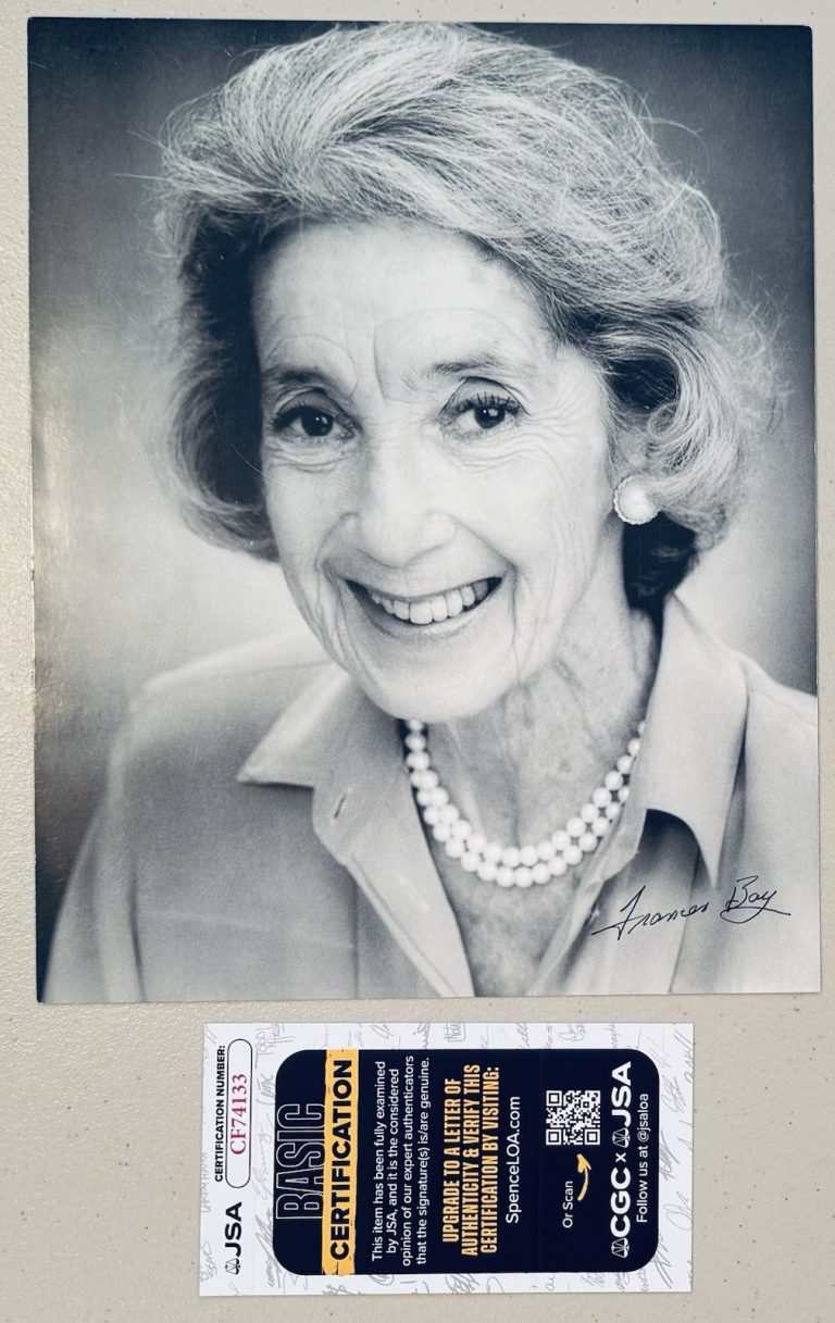 Frances Bay Signed Autographed 8x10 Photo JSA Cert Happy Gilmore Karate Kid