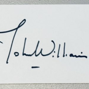 John Williams Signed Autographed 3x5 Card SWAU Authenticated Star Wars Jaws 2
