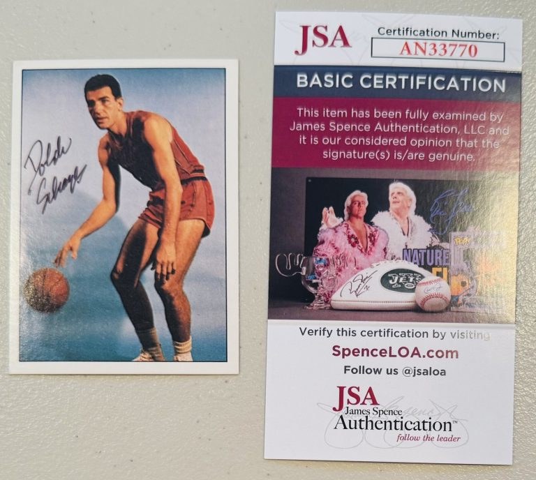 Dolph Schayes Signed Autographed 1981 TCMA Card #7 JSA Cert NBA HOF