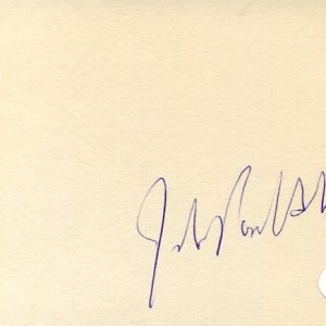 John Paul Stevens US Supreme Court Justice Northwestern Law Signed Autograph JSA