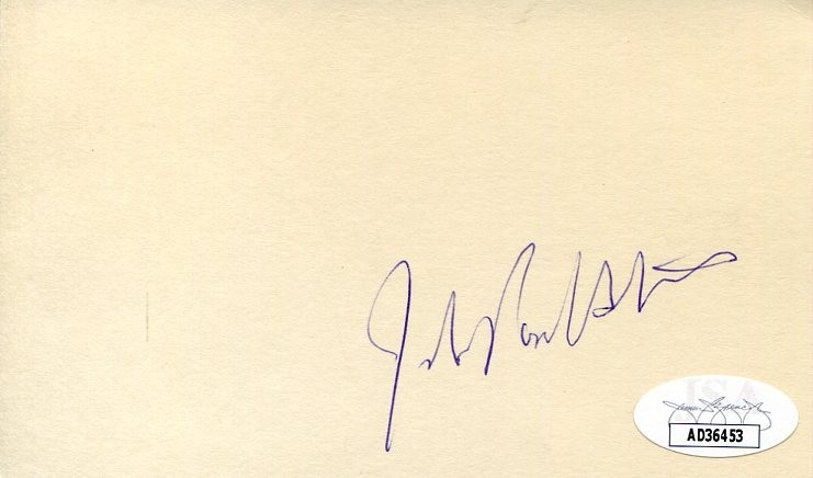 John Paul Stevens US Supreme Court Justice Northwestern Law Signed Autograph JSA