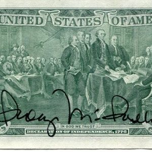 George McGovern South Dakota Senator Representative Signed Autograph $2 Bill