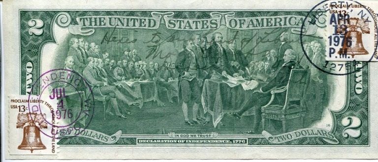 Mary Brooks Director of the United States Mint Signed Autograph $2 Bill Quote